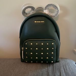 Racing green “Erin” Michael Kors backpack